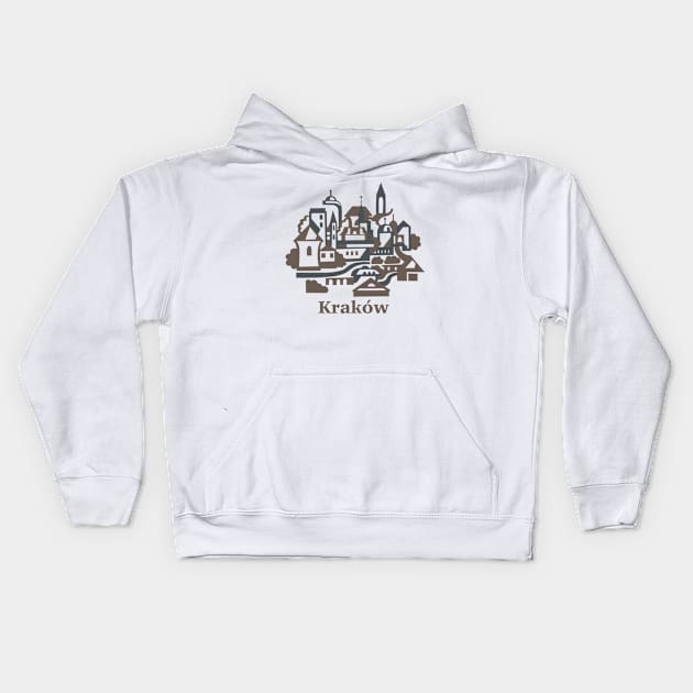 Krakow city travels Kids Hoodie by MashaVed